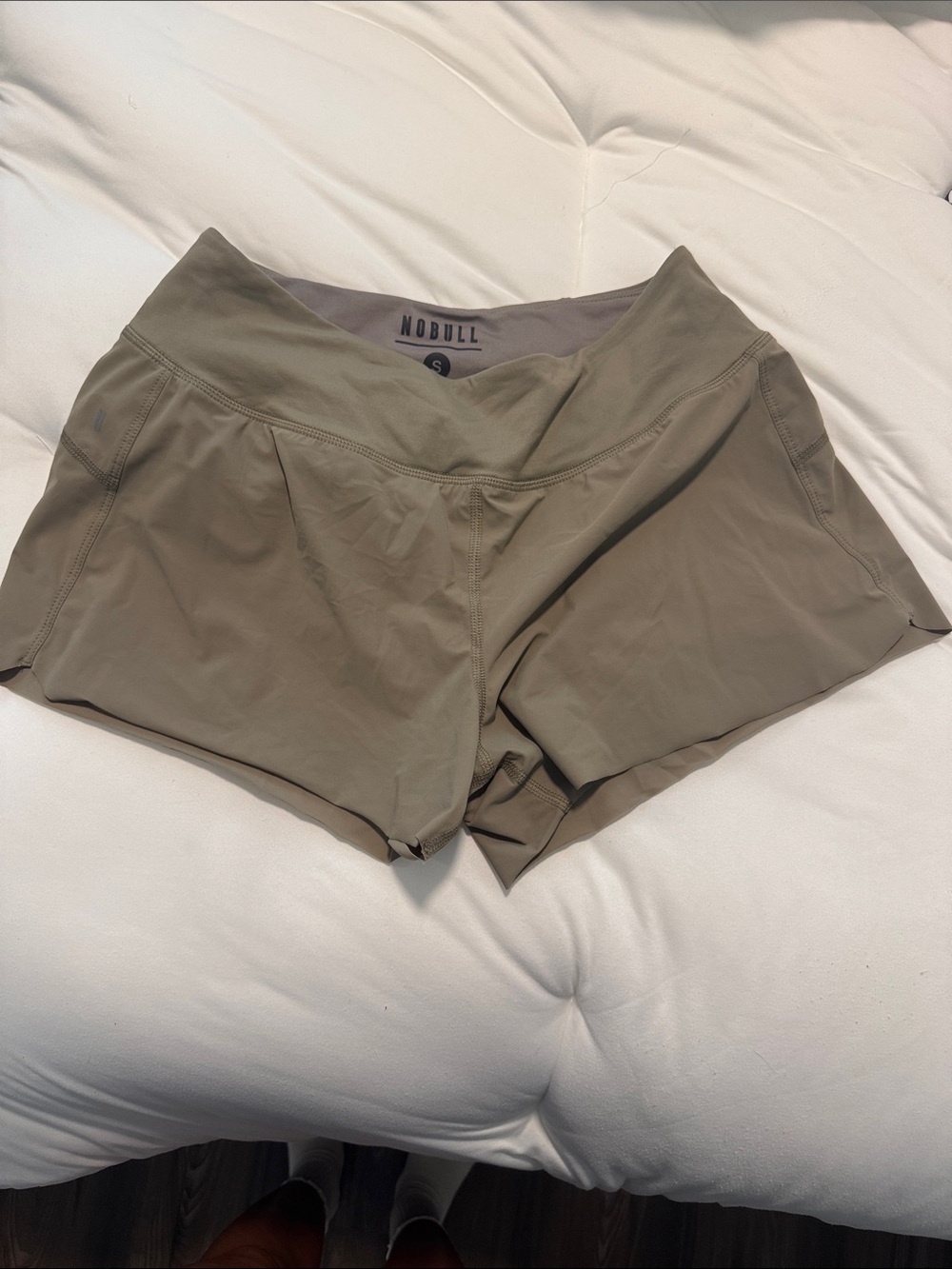 NOBULL Women's tan Training Shorts